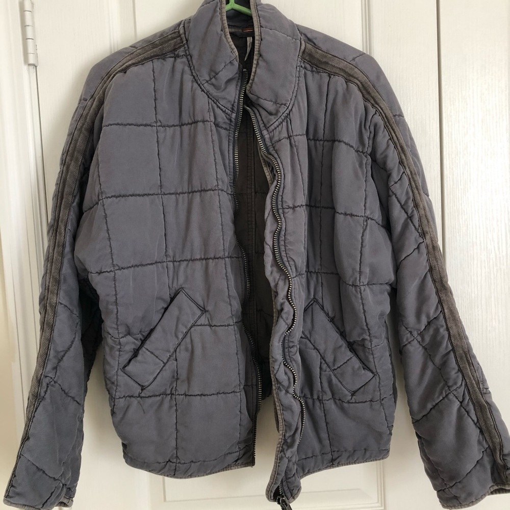 free people dolman quilted knit jacket